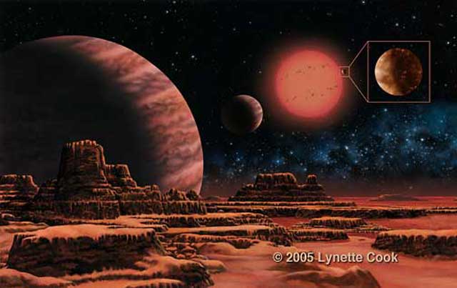 Gliese 876 System Includes Large Terrestrial Planet