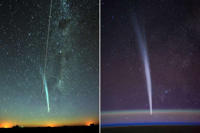 Comet Lovejoy and the ISS