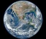 Голубой Шарик Земли с обсерватории Суоми-НПП