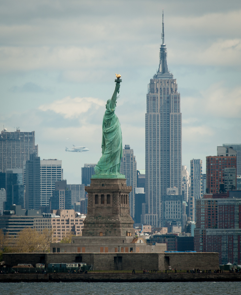 Shuttle Enterprise Over New York