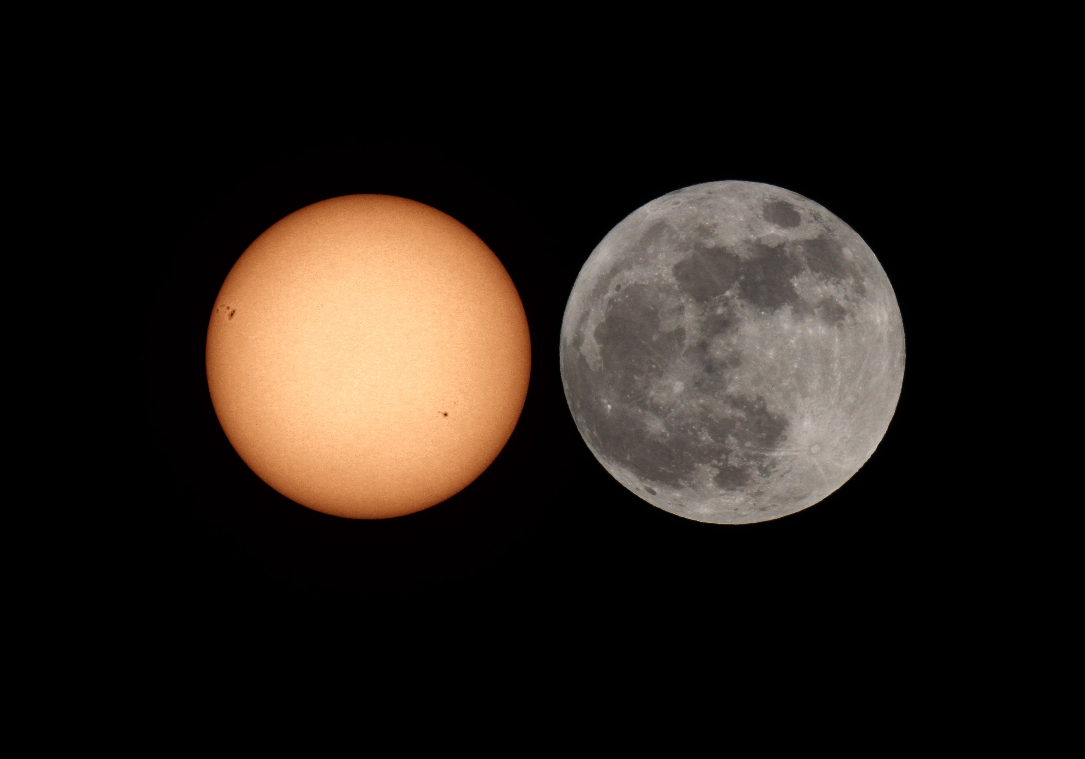 Sun vs  Super Moon