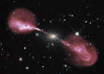 Плазменные выбросы из радио-галактики Геркулес A