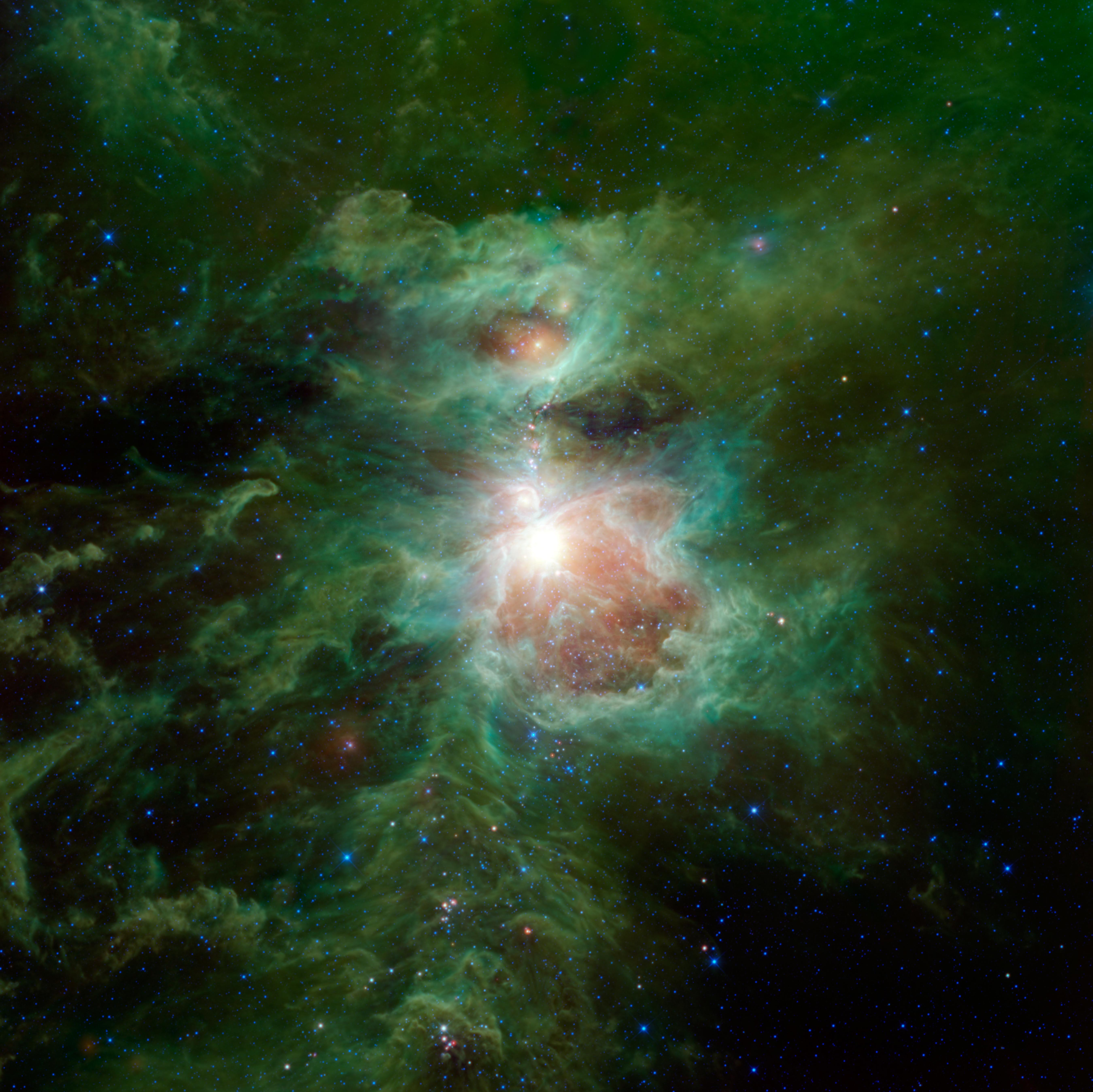 Infrakrasnyi Orion ot sputnika WISE