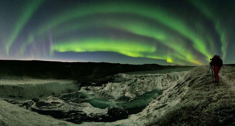 Waterfalls, Auroras, Comet: Iceland
