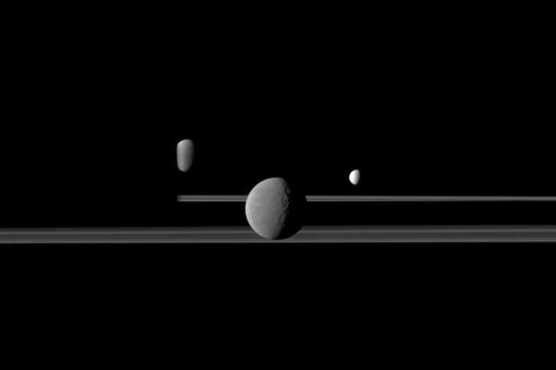 Кольца Сатурна и Рея