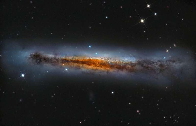 Edge on NGC 3628
