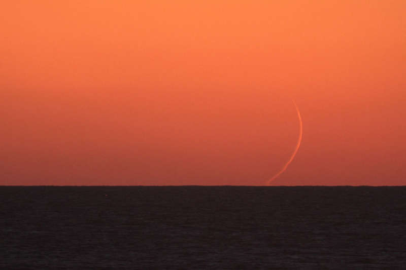 Moonset from Taiwan