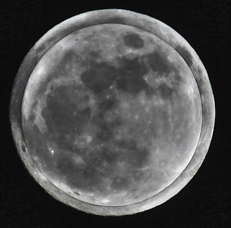 Micro Moon over Super Moon