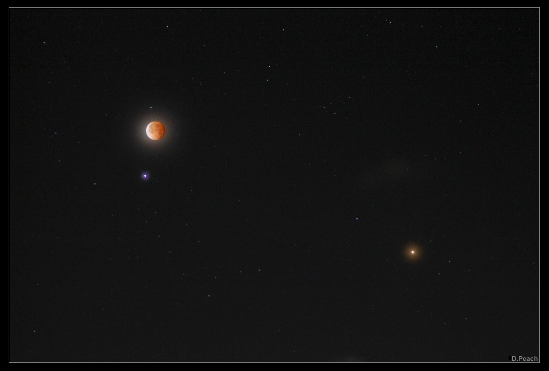 Spika, Mars i lunnoe zatmenie