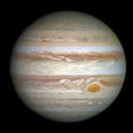 Юпитер и уменьшающееся Большое Красное Пятно