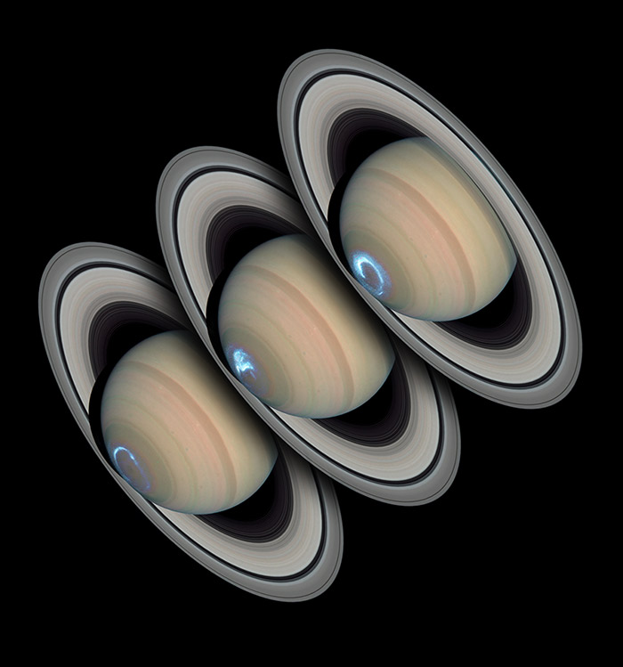 Prodolzhitel'nye polyarnye siyaniya na Saturne