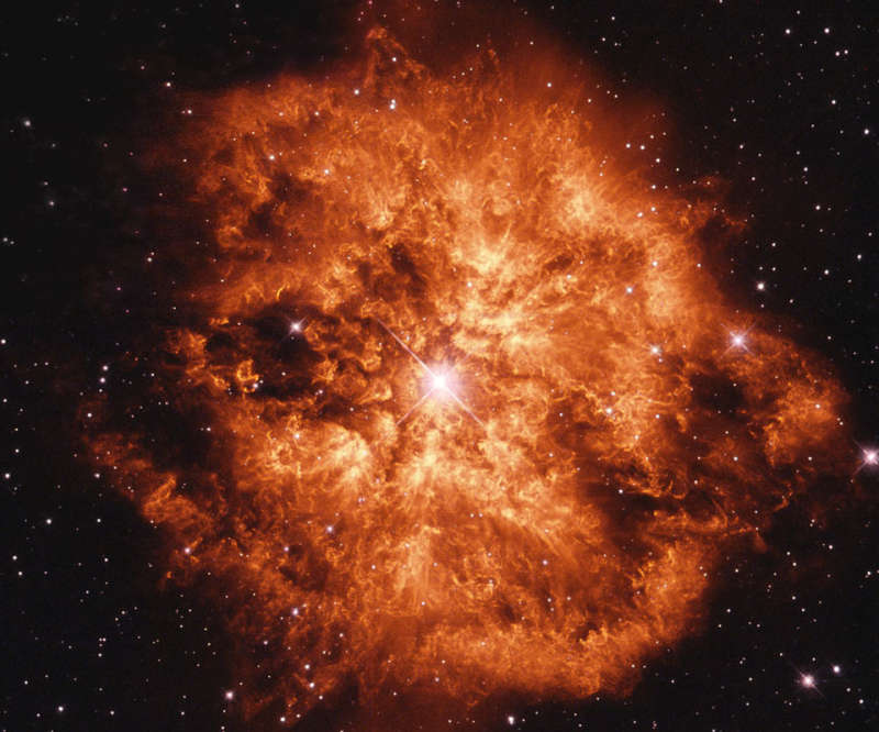 Wolf Rayet Star 124: Stellar Wind Machine