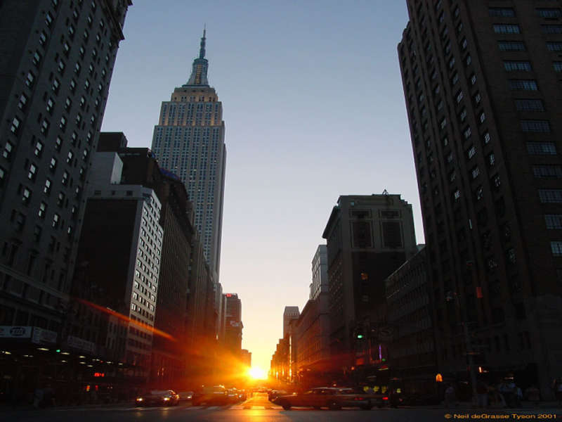 Manhattanhenge: A New York City Sunset