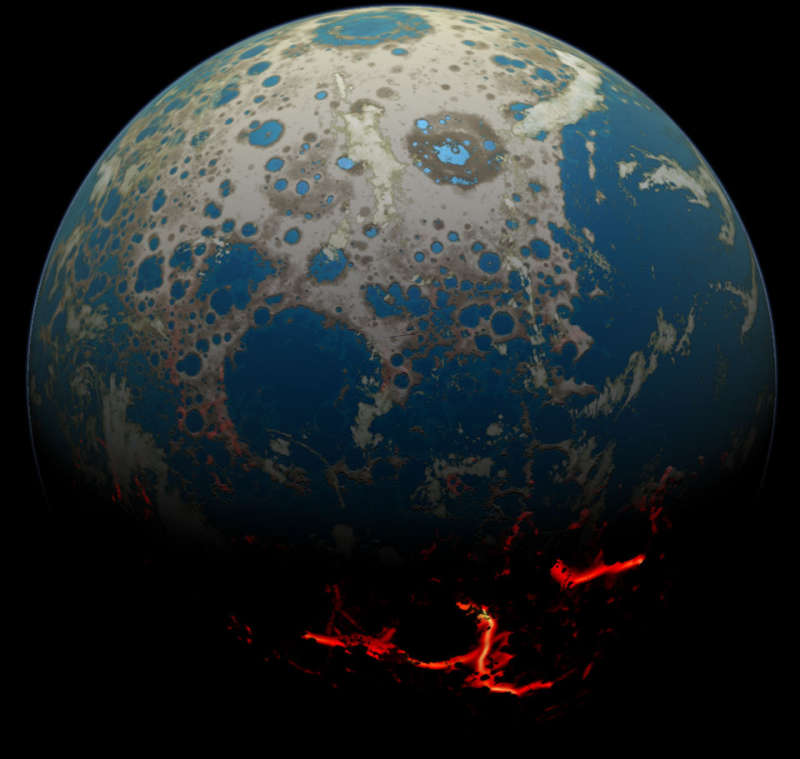 Four Billion BCE: Battered Earth