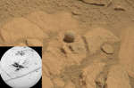 Neobychnye kamni okolo holma Pahramp na Marse