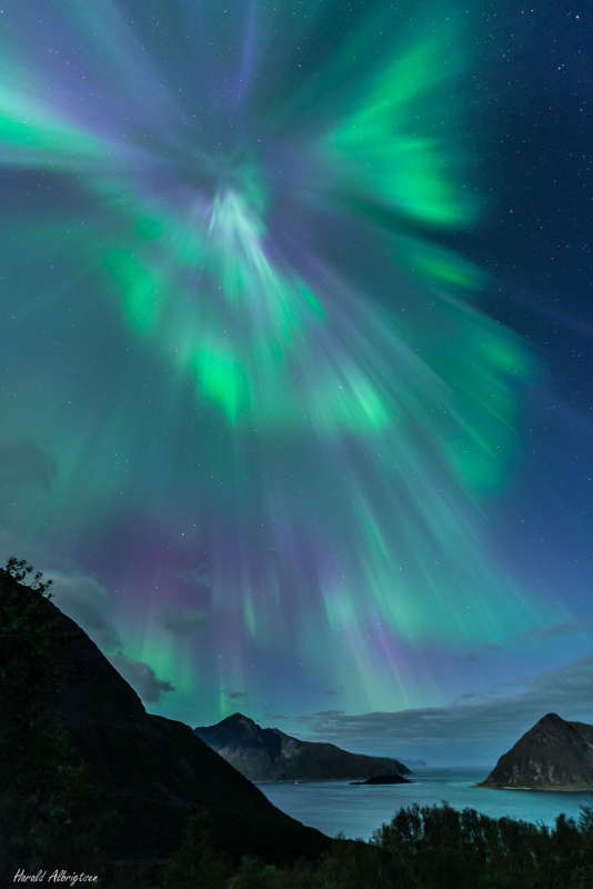 Auroral Corona over Norway