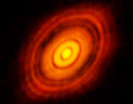 Протопланетный диск звезды HL Тельца от ALMA