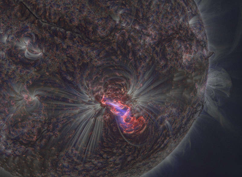 Solar Flare from a Sharper Sun