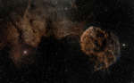 Шарплесс 249  и туманность Медуза