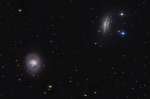 Дуэт в Ките: M77 и NGC 1055