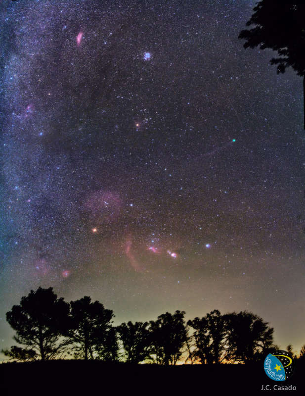 Comet Lovejoy in a Winter Sky