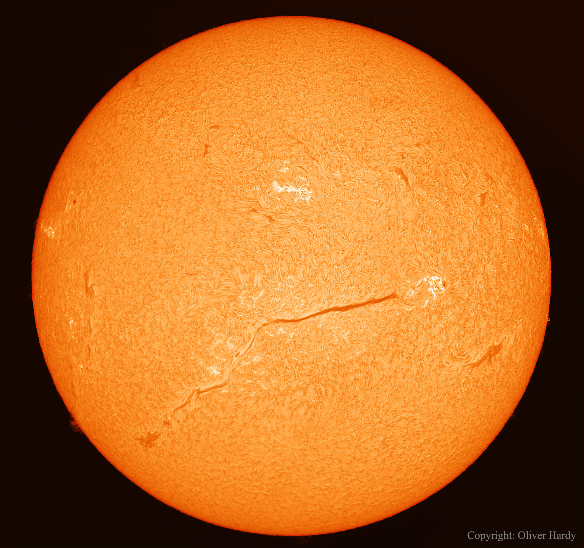 An Extremely Long Filament on the Sun