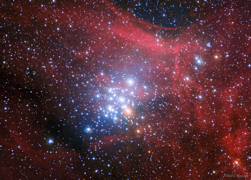 NGC 3293: яркое молодое звёздное скопление