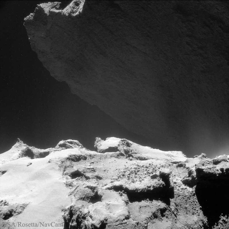 A Cliff Looming on Comet 67P