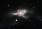 NGC 6240: сливающиеся галактики