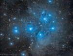 M45: звездное скопление Плеяды