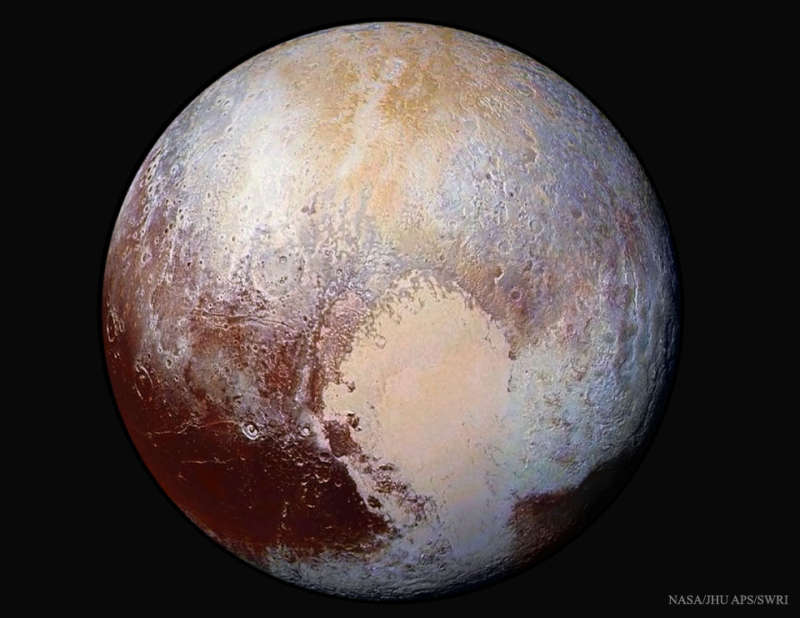 Pluto in Enhanced Color