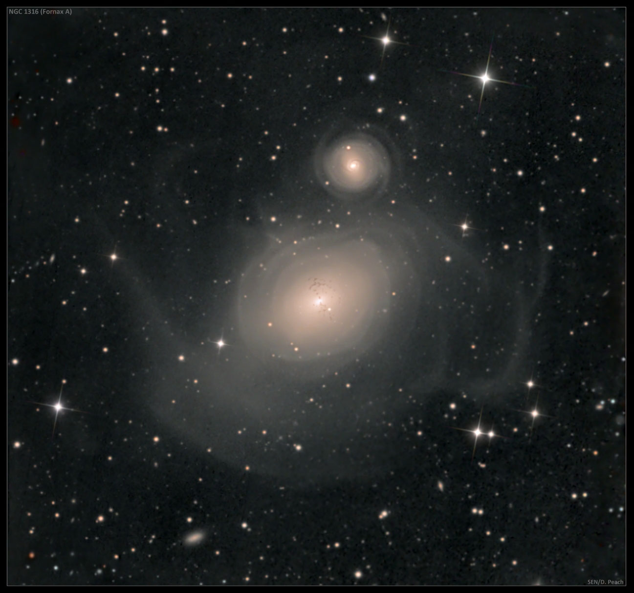NGC 1316: After Galaxies Collide