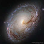 Спиральная галактика M96 от Хаббла