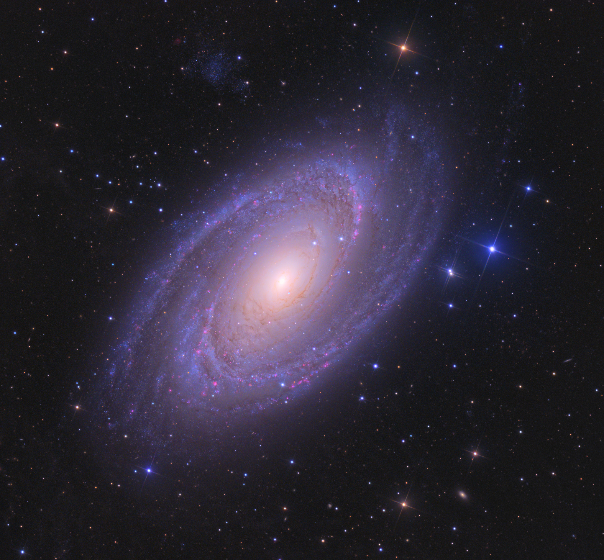 Yarkaya spiral'naya galaktika M81