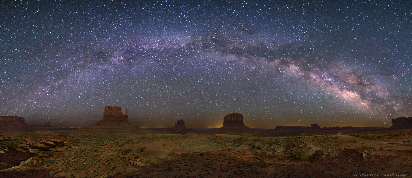 The Milky Way Over Monument Valley