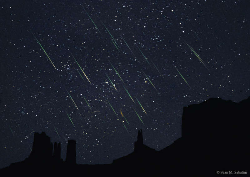 Leonids Over Monument Valley
