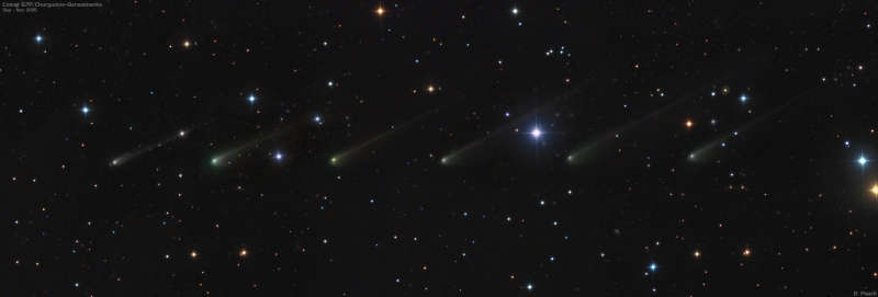 Rozetta i uletayushaya kometa