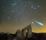 Метеоры из потока Геминиды над обсерваторией Синлун