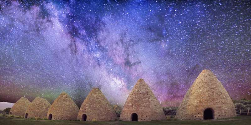 Milky Way Over Abandoned Kilns