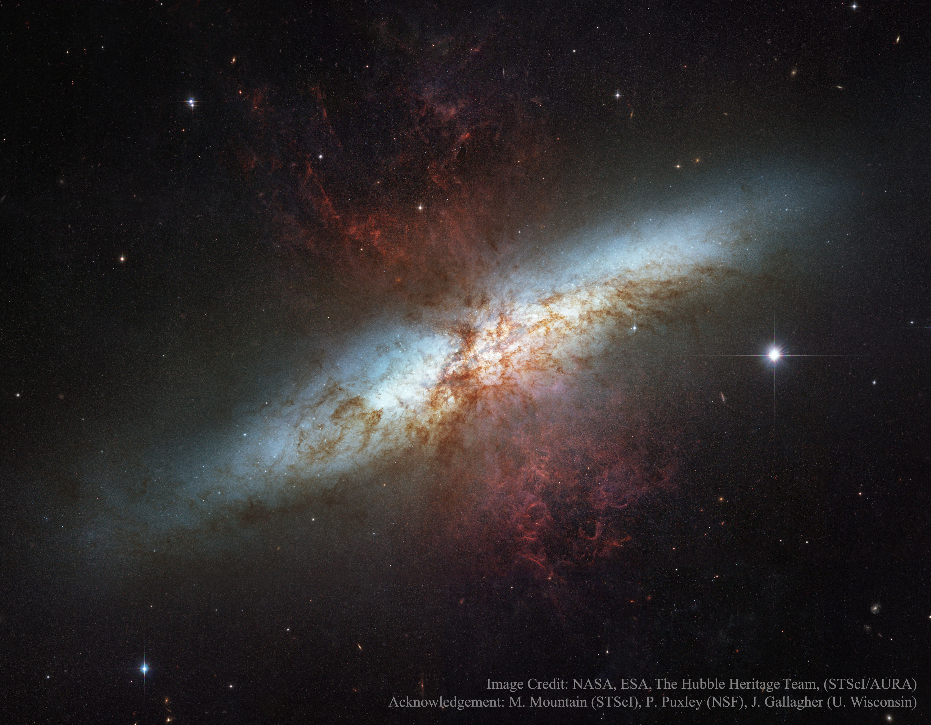M82: Galaxy with a Supergalactic Wind
