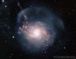 NGC 3310: спиральная галактика с вспышкой звездообразования