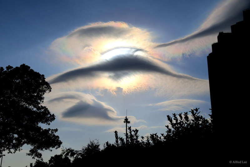 Unusual Clouds over Hong Kong