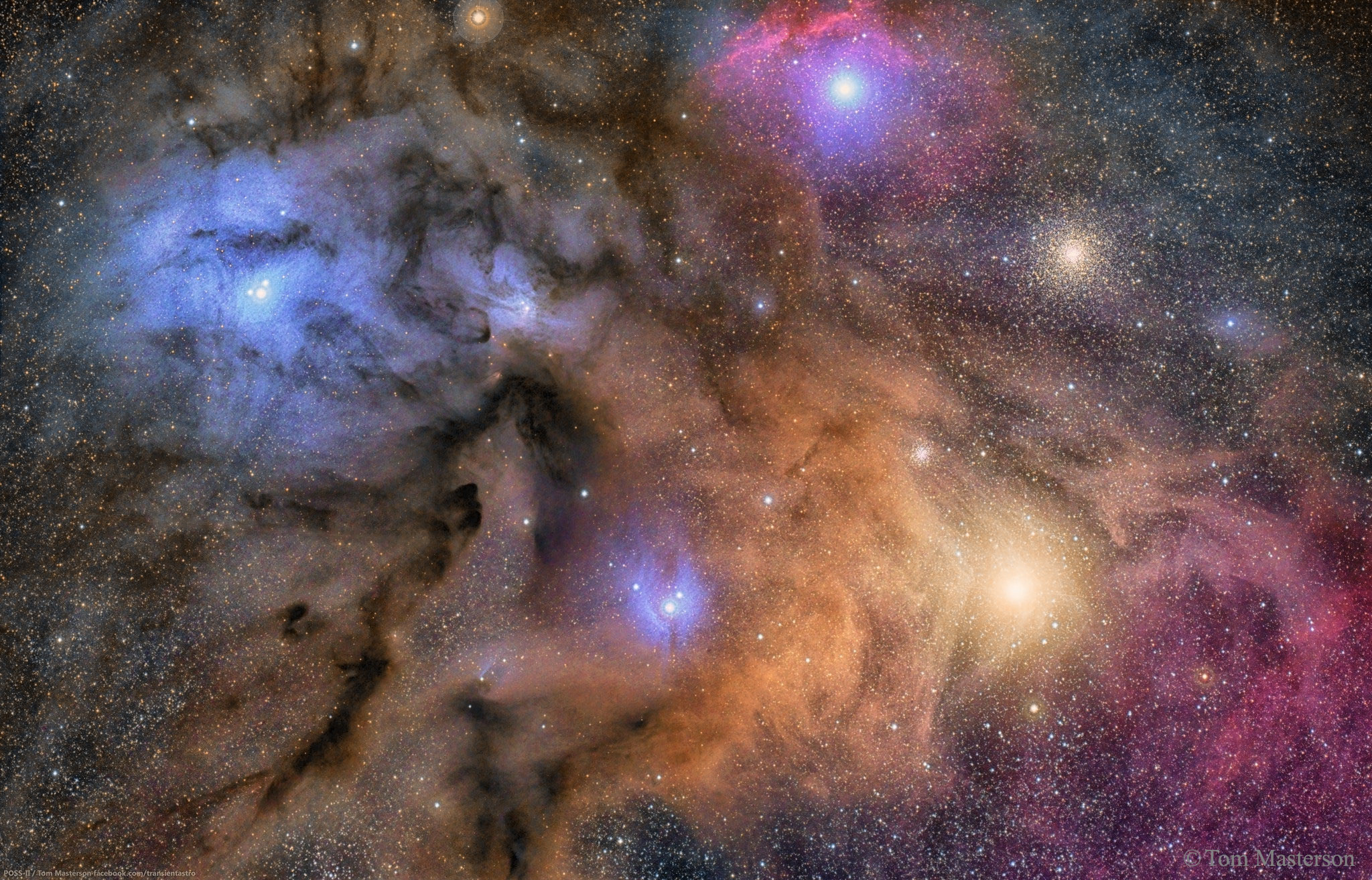 The Colorful Clouds of Rho Ophiuchi