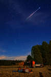 Meteor iz potoka Perseid nad Torral'ba del' Burgo