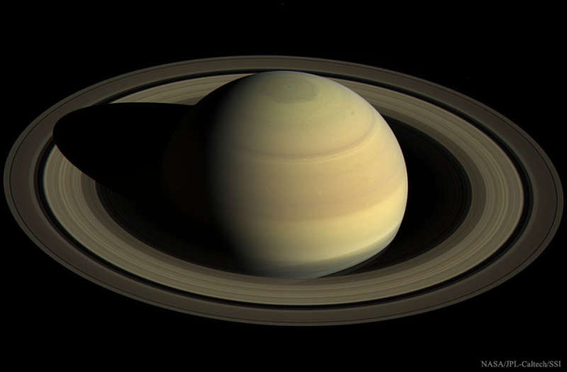 Сатурн: вид сверху