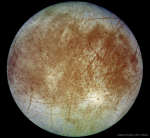 Спутник Юпитера Европа от космического аппарата Галилео