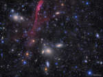Скопление галактик в созвездии Насоса