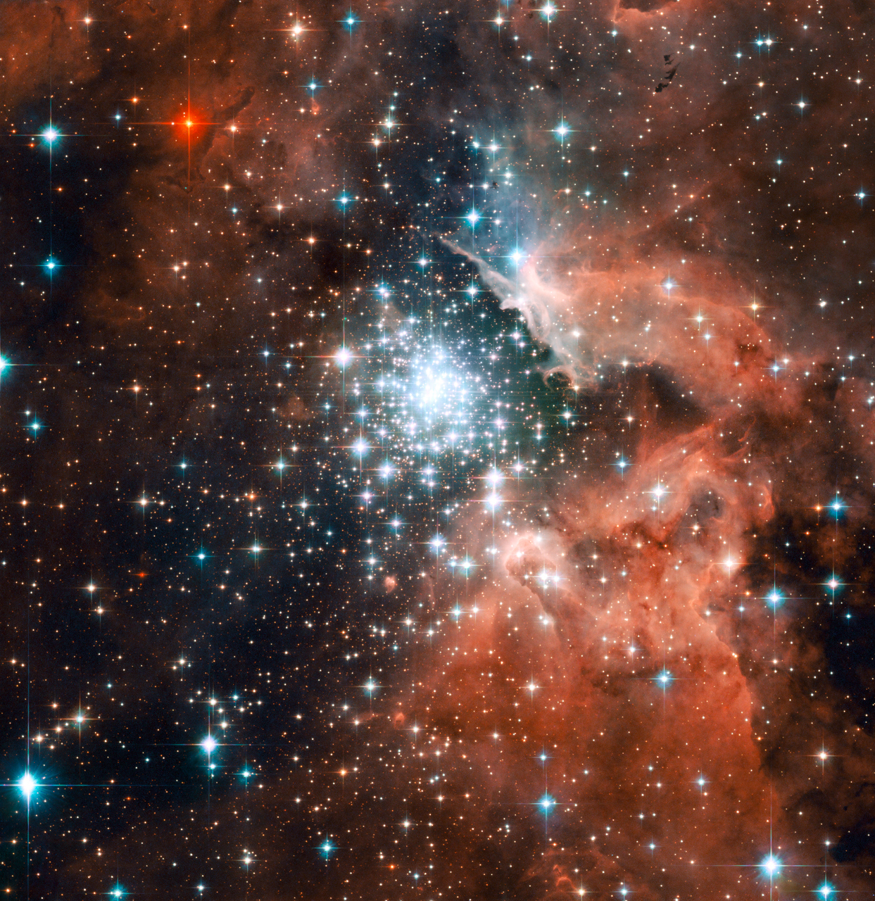 Starburst Cluster in NGC 3603
