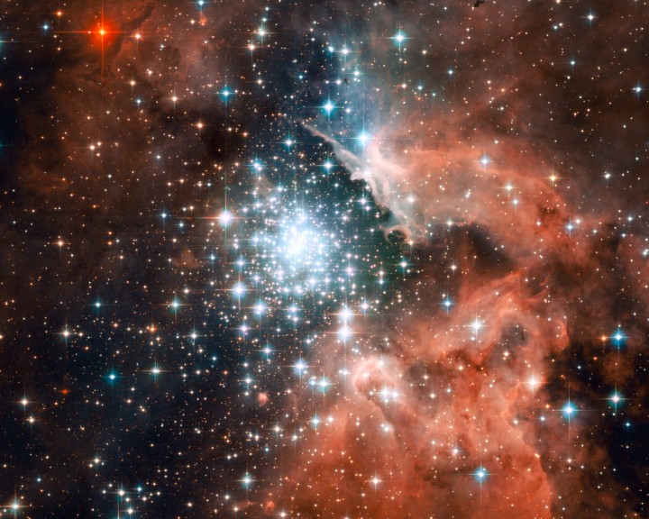 NGC 3603: скопление со вспышкой звездообразования