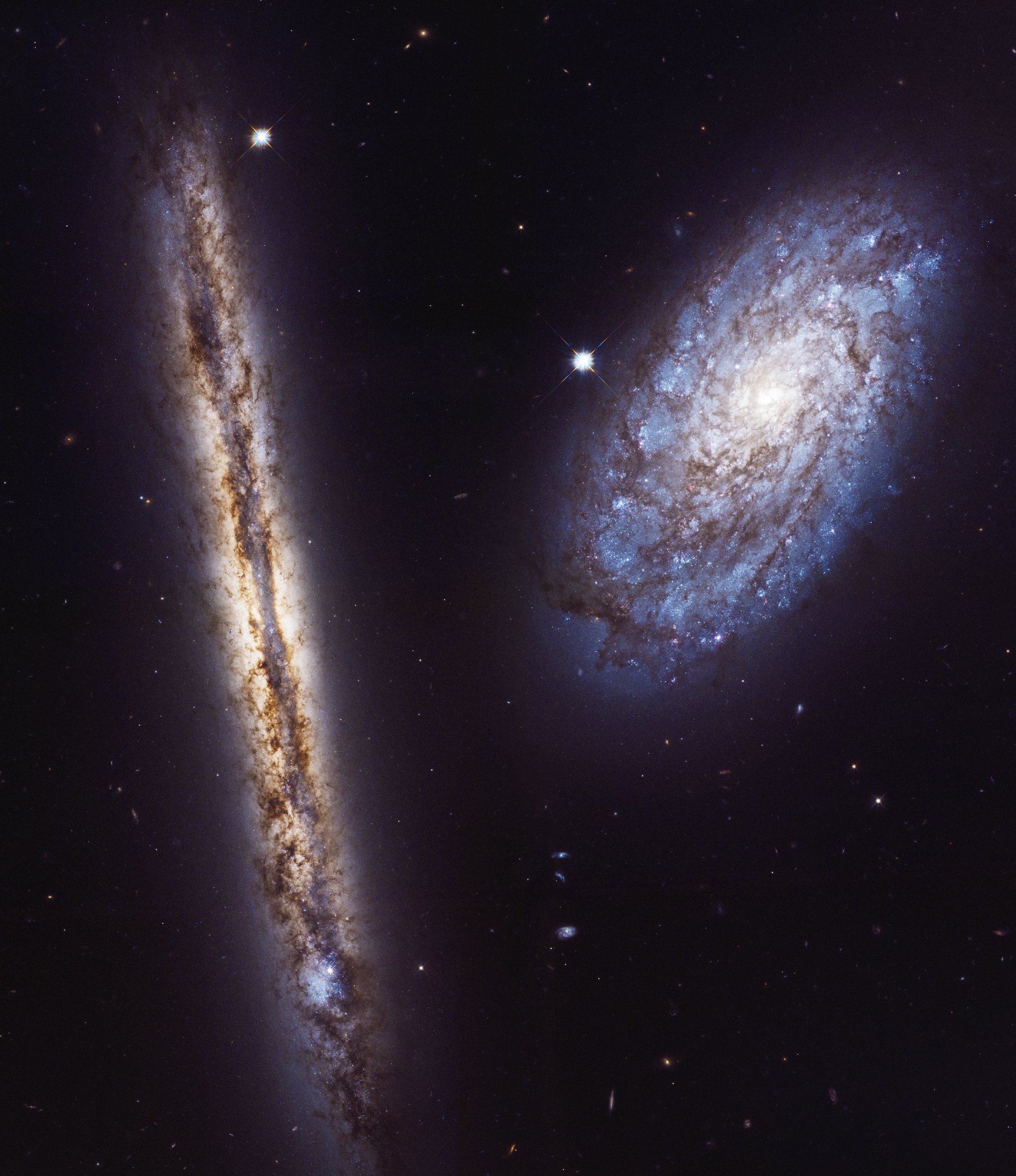NGC 4302 and NGC 4298